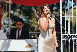 Silvie Paladino and David Cameron